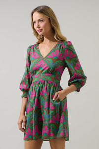 Evanna Floral Yolis Smocked Mini Dress
