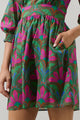 Evanna Floral Yolis Smocked Mini Dress