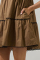 Amendia Poplin Tiered Mini Dress
