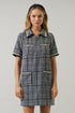 Audrey Tweed Collar Mini Dress