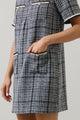 Audrey Tweed Collar Mini Dress