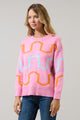 Connie Waves Contrast Sweater