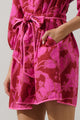 Craney Floral Ravan Collared Mini Dress