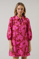 Craney Floral Ravan Collared Mini Dress