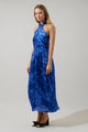 Ciara Floral Tiffi Halter Maxi Dress