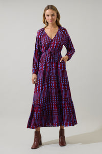 Ramsay Abstract Larrie Button Down Maxi Dress
