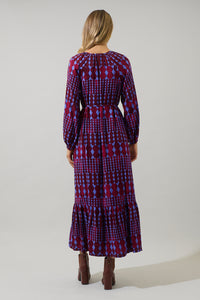 Ramsay Abstract Larrie Button Down Maxi Dress