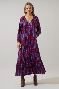Ramsay Abstract Larrie Button Down Maxi Dress