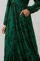 Benti Abstract Larrie Button Down Maxi Dress