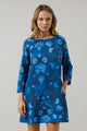Palmate Floral Lonna Shift Mini Dress