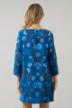 Palmate Floral Lonna Shift Mini Dress