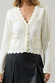 Yania Scallop Pearl Cardigan