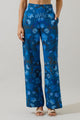 Palmate Floral Pluma Wide Leg Pants