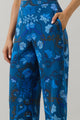 Palmate Floral Pluma Wide Leg Pants