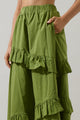 Himan Ruffle Midi Skirt