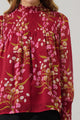 Ginnie Floral Sunnie Long Balloon Sleeve Blouse