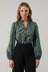 Solvay Floral Nellian Ruffle Top