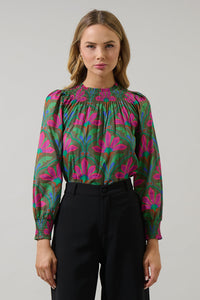 Evanna Floral Noehmi Long Sleeve Top