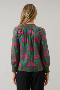 Evanna Floral Noehmi Long Sleeve Top