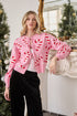 Candy Cane Front Tie Sweater