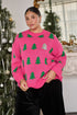 Under the Tree Sequin Crewneck Sweater Curve