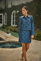 Aurra Jacquard A-line Mini Skirt