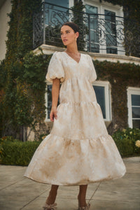 Lola Jacquard Eulalia Tiered Maxi Dress