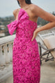 Harrington Jacquard Lola Bow Strapless Midi Dress
