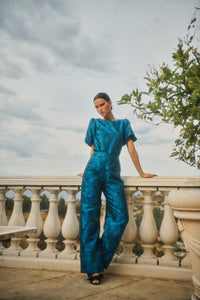 Farrah Jacquard Hestia Wide Leg Pants