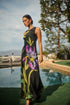 Varkey Floral Saisha Satin Midi Dress