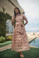 Midnight Rose Aveline Collared Maxi Dress