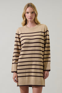 Tovina Striped Sweater Mini Dress