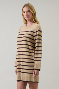 Tovina Striped Sweater Mini Dress