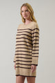 Tovina Striped Sweater Mini Dress