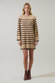 Tovina Striped Sweater Mini Dress