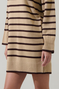 Tovina Striped Sweater Mini Dress