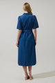 Haysville Chambray Elen Button Down Midi Dress