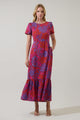 Darret Floral Orla Ruffle Maxi Dress