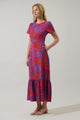 Darret Floral Orla Ruffle Maxi Dress