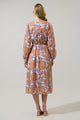 Siany Floral Ameni Button Down Midi Dress