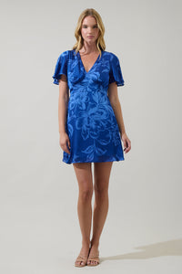 Ciara Floral Emeny Short Sleeve Mini Dress