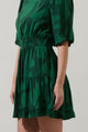 Benti Abstract Suma Ruffle Mini Dress