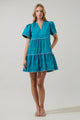 Amendia Poplin Tiered Mini Dress