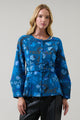 Palmate Floral Lutie Peplum Jacket