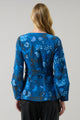 Palmate Floral Lutie Peplum Jacket