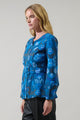 Palmate Floral Lutie Peplum Jacket