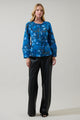 Palmate Floral Lutie Peplum Jacket