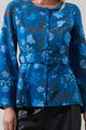 Palmate Floral Lutie Peplum Jacket