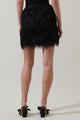 Himari Metallic Fringe Mini Skirt