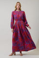 Darret Floral Lucie Pleated Maxi Skirt